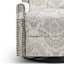 Upholstered Classic Wing Back Manual Handle Swivel Rock Glider Recliner with Naihead Trims-570879306