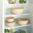 Sorbus 4-pack Round Stackable Airtight Food Storage Containers With Lids - Reusable Plastic Bowls- For Meal Prep, Leftovers, Freezer, Mixing, Salads