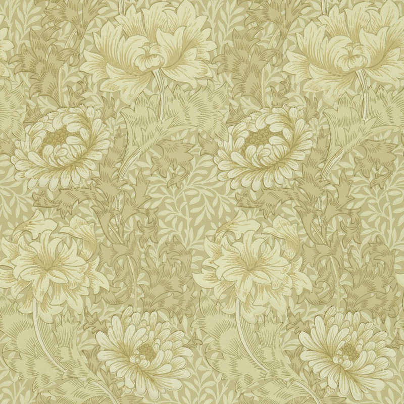 Chrysanthemum 10.05m x 52cm Matte Wallpaper Roll, Natural