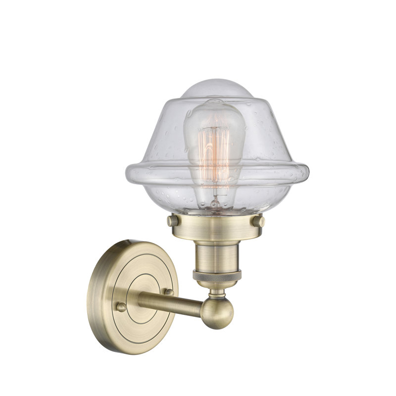 Wimer Armed Sconce, Seedy, Antique Brass