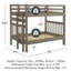 Lit superposé standard en bois massif Ahmia-1188387428