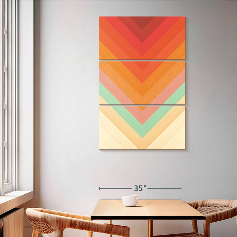 Avery Rainbow Chevrons, 65" H x 42" W