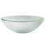 Frosted Glass Circular Vessel Bathroom Sink-10357190