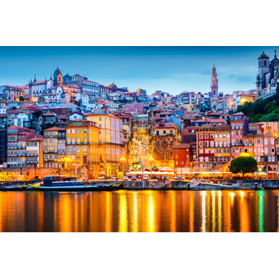 Port Portugal Skyline 1 Piece Wrapped Canvas Wall Art