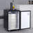 VEVOR 5.3 Cubic Feet Black Single Tap Freestanding Kegerator with