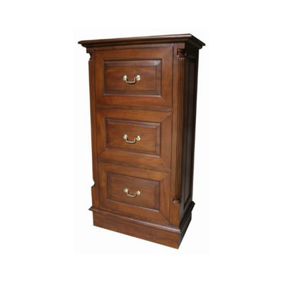 Lloyd 62cm Wide 3 -Drawer Solid Wood File Cabinet