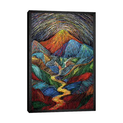 Landscape Mountain And Sky by Viola Painting - Gallery-Wrapped Canvas Giclée on Canvas