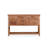 54.33" Brown Rectangular Solid Wood Console Table