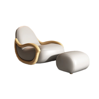 Chaise berçante en bois massif