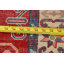 Tapis rouge en laine noué à la main de conception unique 2 pi 6 po x 3 pi 10 po New Age