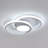 Double 2-Light LED Flush Mount Ceiling Light-29692220-29692222
