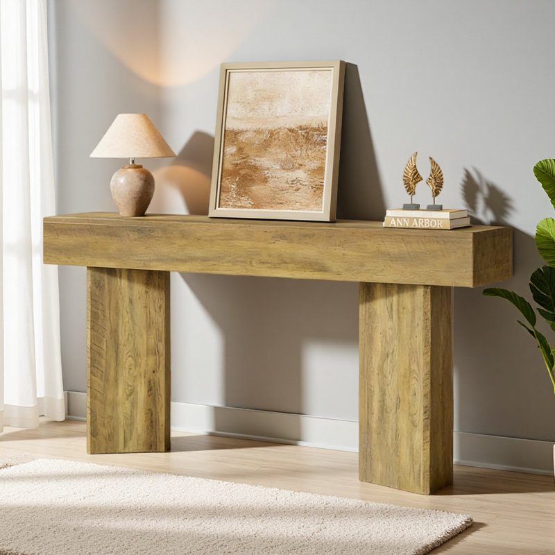 Rustic Side Table,Compact Console Table,Sofa Table