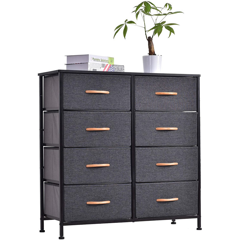 Commode de rangement large 8 tiroirs Mcdonell