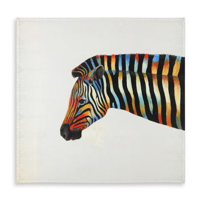 Colorful Zebra Black Animals Tablecloth for Home Decor | Indoor Outdoor