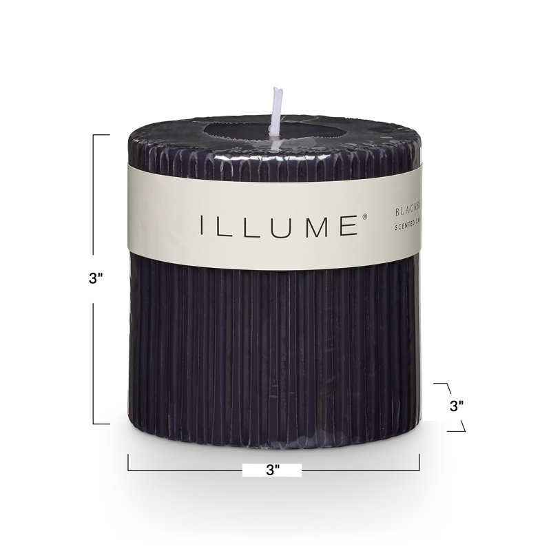 Beautifully Done Pillar Candle, Small, Blackberry Absinthe