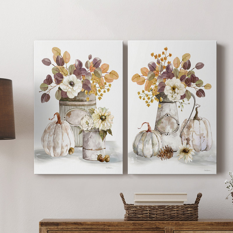 Autumn Arrangement I-Premium Gallery Wrapped Canvas -Ready to Hang, 18" H x 24" W