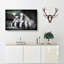 Ring-tailed Lemur In Abstract - Wrapped Canvas-55340292