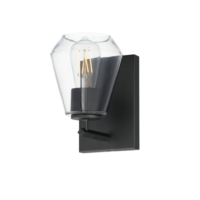 Geode-Wall Sconce, Black