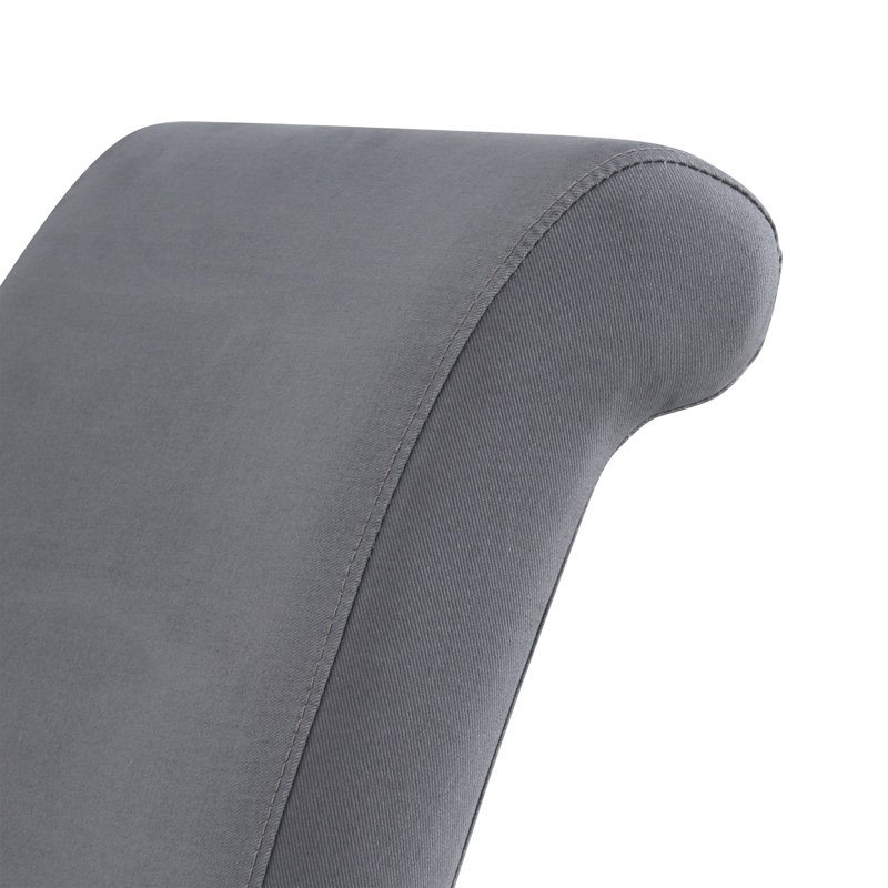 Sela 19.5'' H Cotton Upholstered Parsons Chair, Platinum Gray