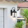 Coman Black 19"  LED outdoor wall light with Photocell sensor