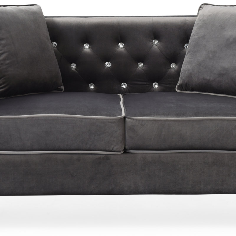 Causeuse élégante et contemporaine, Gris