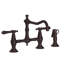 Chesterfield Kitchen Bridge Faucet with Side Spray-66173216-104187786