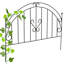 45cm H x 60.7cm W Black Metal Fencing Panels