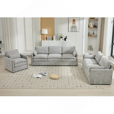 Ensemble de canapé surdimensionné confortable avec coussins moelleux et conception ergonomique, idéal pour détendre et améliorer l'ambiance du salon
