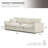 3-Seater Sectional Sofa Comfy Cloud Couch for Living Room, Modern Upholstered Modular Sectional Sofa Convertible Deep Seat Sofa, Removable & Washable Cushion Covers-392477619