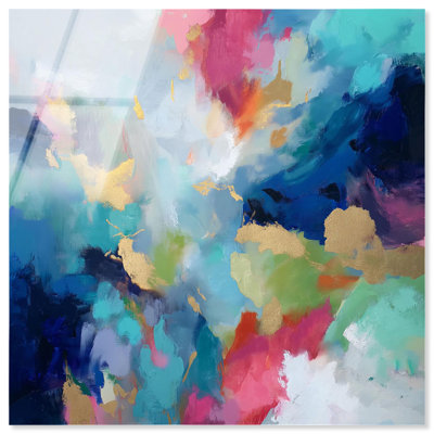 Festival of Hues III Acrylic Print Pink Wall Decor by Art Remedy, Ready to Hang, 16 x 16