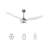 56" Parkstone 3 - Blade LED Smart Ceiling Fan with Remote Control and Light Kit Included-1008878496