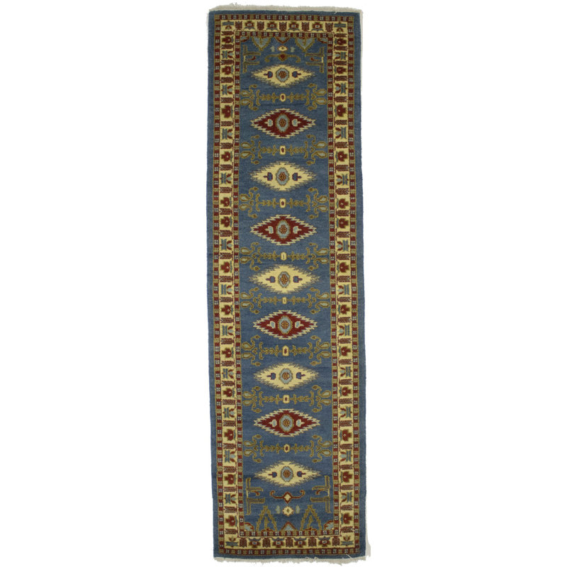 Tapis de couloir oriental bleu Ehudd