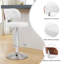 Swivel Bar Stools Seat Adjustable H 62-84cm Barstools with Upholstered Back(set of 2/4)-2048619417-2059650888