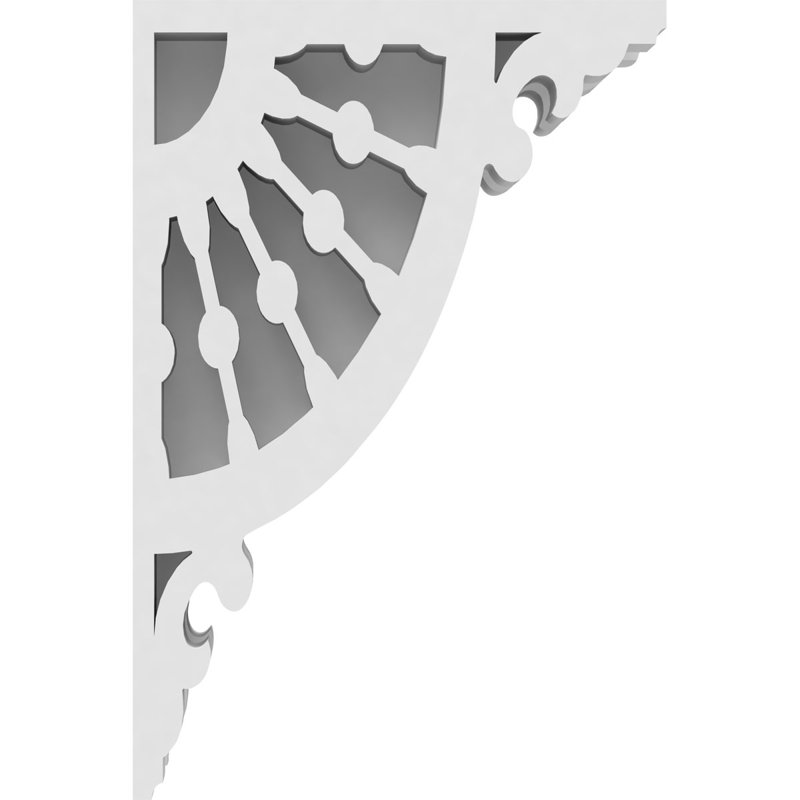 Corbeau en PVC de qualité architecturale, H 6 po x l 4 po x P 1,875 po