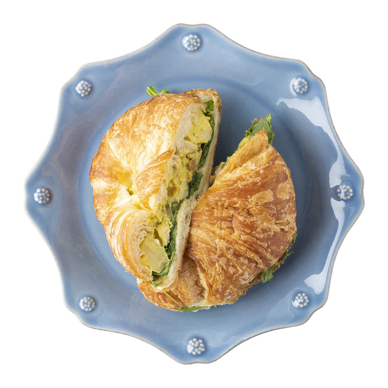 Berry & Thread Scalloped Dessert/Salad Plate, Chambray