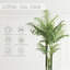 Artificial Palm Tree with White Planter, Large Fake Plants Golden Cane Palm Tree Plastic Tall Areca Palm in Pot for Indoor Outdoor Home Office Living Room Decor-1461386137