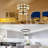 30-Light Modern 2 Ring Crystal Chandeliers-114394933