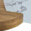 Table basse contemporaine à double couche artistique - marbre blanc et collage de grain de bois, plusieurs couleurs disponibles. Autocollant de panneau de densité, verre renforcé. W1151P233589-1108915901-1139936356-1139748205