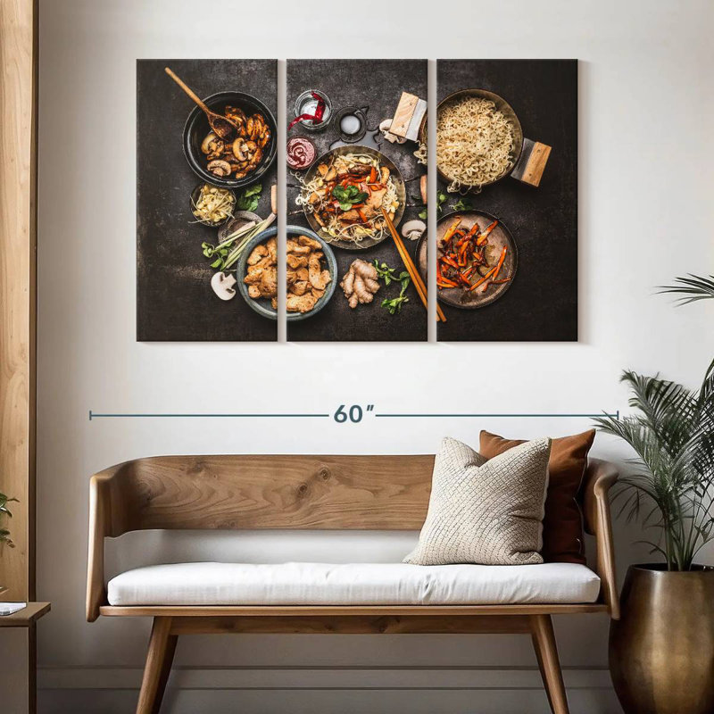 Yarlin Asian Cuisine Noodles, 32" H x 50" W