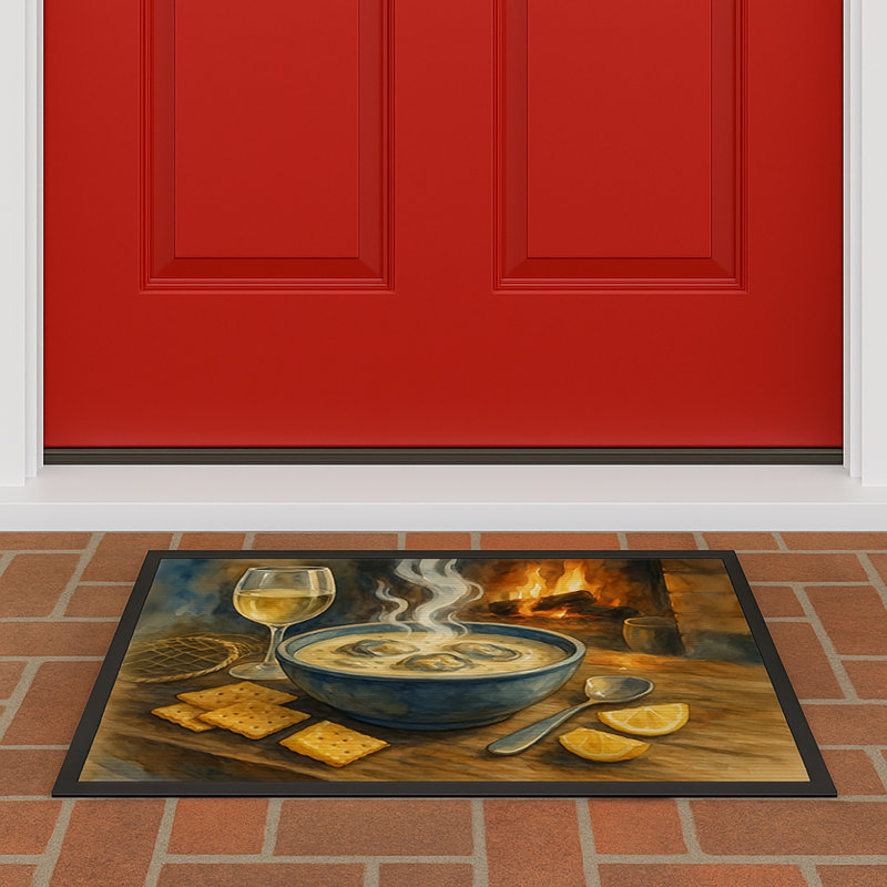 Oyster Stew Doormat, 24" W x 36" L