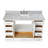 Flynt 61'' Single Bathroom Vanity with Carrara Marble Top-64627259