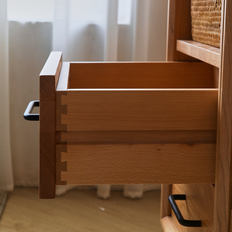 Bibliothèque en bois massif