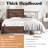  Tryston Farmhouse King Bed Frame with 49.2" Barn Door Headboard, Brown-506678662-506678664
