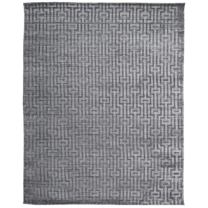 Marcia Viscose Geometric Indoor Rug, Rectangle 2' x 3'