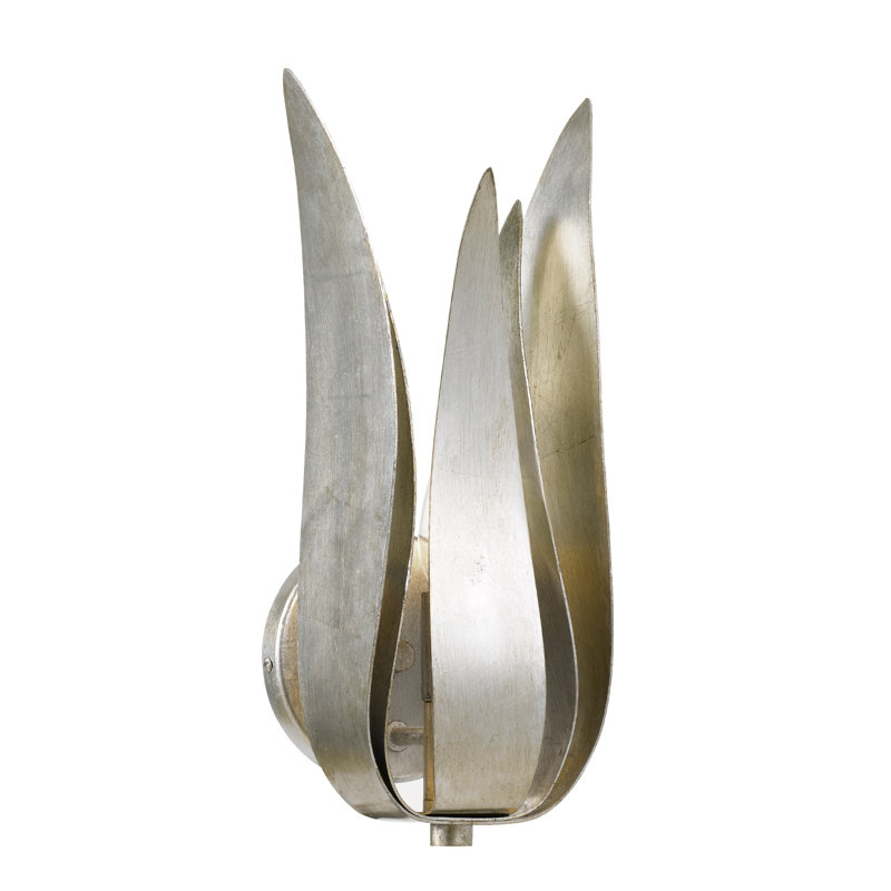 Monterey Steel Candle Wall Light, Antique Silver