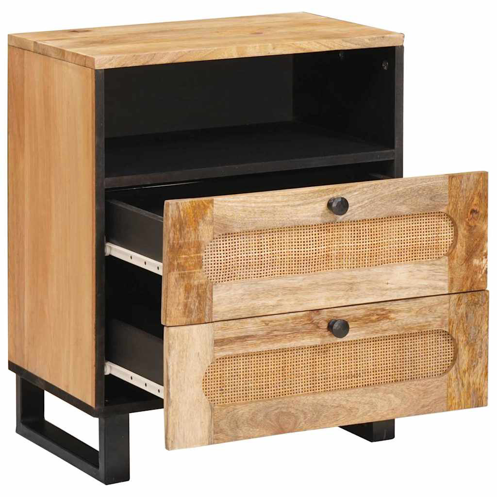 50cm W Solid Wood Bedside Table