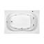 Hartwell DoloMatte 72" x 48" Drop in Soaking Solid Surface Bathtub
