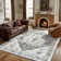 Oriental Inspired Vintage Machine Washable Area Rug with Non-Slip Backing for  High Traffic Area, Living Room, Bed Room, Kitchen, Hallway, Entryway Rug