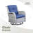 Schutt 3 Piece Outdoor Wicker Seating Group with Rocking & Swivel Chairs and Cushions-1556926219