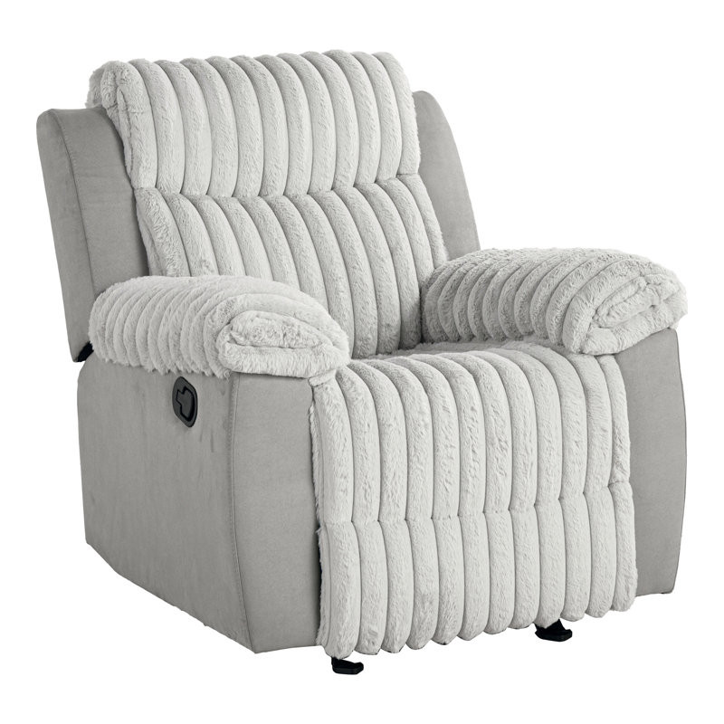 Fauteuil inclinable manuel oscillant Ossa, Gris